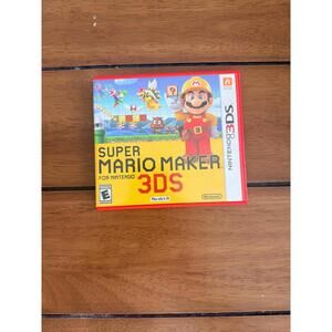 Super Mario Maker for 3DS Nintendo 3DS 2016 OG Authentic Case + Game